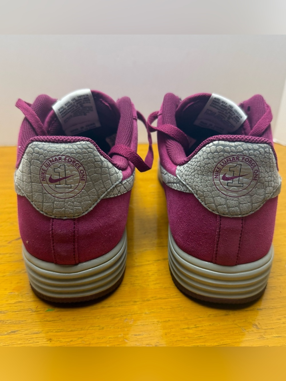 Nike Lunar Force 1 Reflect 'Raspberry Red' - Picture 4 of 7